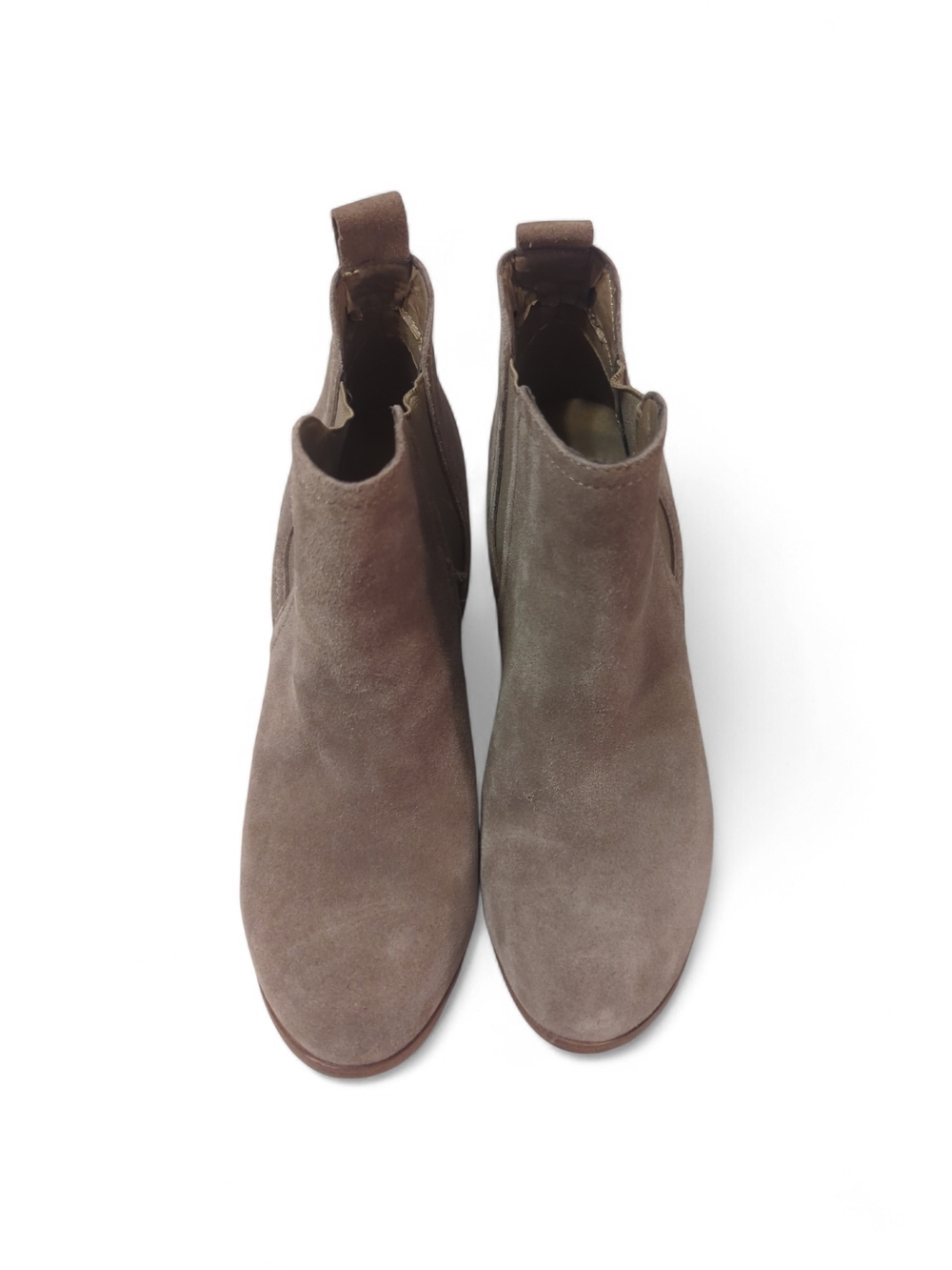 MICHAEL Michael Kors Taupe Suede Chelsea Ankle Booties